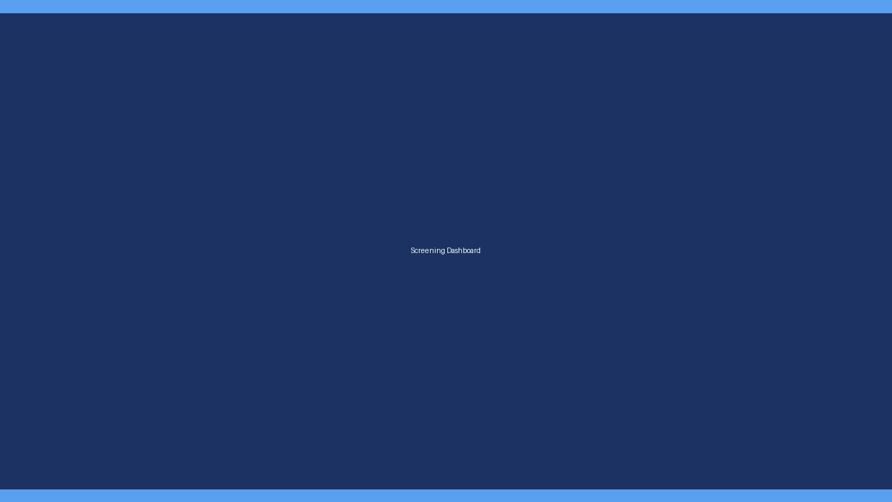 Restricted party screening dashboard
